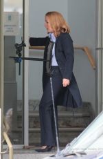GILLIAN ANDERSON on the Set of The X-Files in Vancouver 06/24/2015