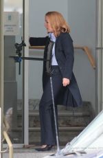 GILLIAN ANDERSON on the Set of The X-Files in Vancouver 06/24/2015