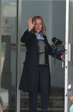 GILLIAN ANDERSON on the Set of The X-Files in Vancouver 06/24/2015