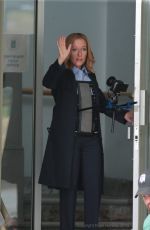 GILLIAN ANDERSON on the Set of The X-Files in Vancouver 06/24/2015