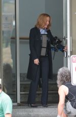 GILLIAN ANDERSON on the Set of The X-Files in Vancouver 06/24/2015
