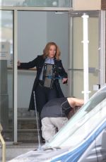 GILLIAN ANDERSON on the Set of The X-Files in Vancouver 06/24/2015