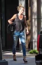 GISELE BUNDCHEN in Ripped Jeans Out in New York 06/24/2015