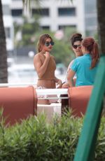HAILEY BALDWIN in SHorts Outside Her Hotel in Miami 06/14/2015