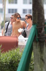 HAILEY BALDWIN in SHorts Outside Her Hotel in Miami 06/14/2015