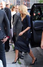 HEIDI KLUM Arrives at 2015 Amfar Inspiration Gala in New York