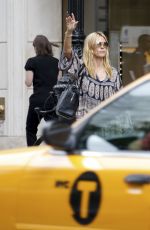 HEIDI KLUM Out Shopping on Madison Avenue in New York 06/29/2015