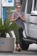 HILARY DUFF at a Gas Station in Los Angekes 05/31/2015