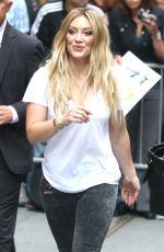 HILARY DUFF Leaves The View in New York 06/18/2015