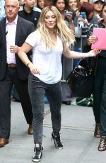 HILARY DUFF Leaves The View in New York 06/18/2015
