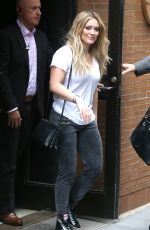 HILARY DUFF Leaves The View in New York 06/18/2015