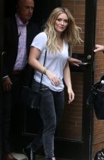 HILARY DUFF Leaves The View in New York 06/18/2015