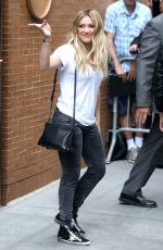 HILARY DUFF Leaves The View in New York 06/18/2015