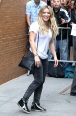 HILARY DUFF Leaves The View in New York 06/18/2015