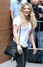 HILARY DUFF Leaves The View in New York 06/18/2015