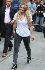 HILARY DUFF Leaves The View in New York 06/18/2015