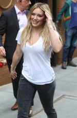 HILARY DUFF Leaves The View in New York 06/18/2015