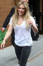 HILARY DUFF Leaves The View in New York 06/18/2015