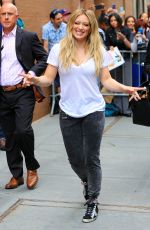 HILARY DUFF Leaves The View in New York 06/18/2015