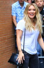 HILARY DUFF Leaves The View in New York 06/18/2015