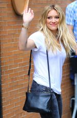 HILARY DUFF Leaves The View in New York 06/18/2015