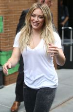 HILARY DUFF Leaves The View in New York 06/18/2015