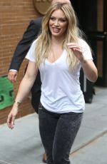 HILARY DUFF Leaves The View in New York 06/18/2015