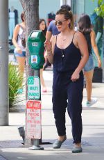 HILARY DUFF Out and About in Beverly Hills 06/29/2015