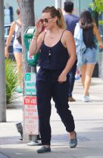 HILARY DUFF Out and About in Beverly Hills 06/29/2015