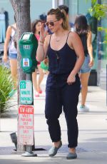 HILARY DUFF Out and About in Beverly Hills 06/29/2015