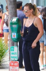 HILARY DUFF Out and About in Beverly Hills 06/29/2015