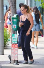 HILARY DUFF Out and About in Beverly Hills 06/29/2015