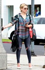 HILARY DUFF Out and About in Los Angeles 06/03/2015