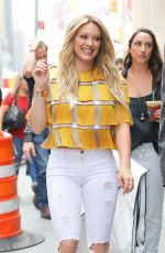 HILARY DUFF Out and About in New York 06/15/2015