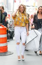 HILARY DUFF Out and About in New York 06/15/2015