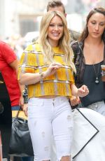HILARY DUFF Out and About in New York 06/15/2015