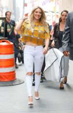 HILARY DUFF Out and About in New York 06/15/2015
