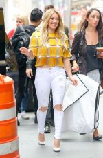 HILARY DUFF Out and About in New York 06/15/2015