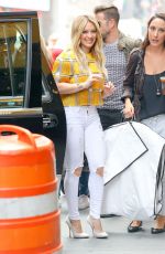 HILARY DUFF Out and About in New York 06/15/2015