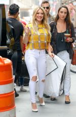 HILARY DUFF Out and About in New York 06/15/2015