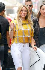 HILARY DUFF Out and About in New York 06/15/2015