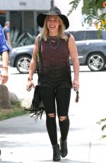 HILARY DUFF Out and About in West Hollywood 06/01/2015