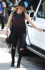 HILARY DUFF Out and About in West Hollywood 06/01/2015
