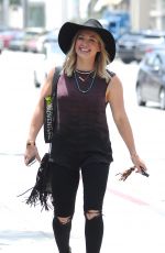 HILARY DUFF Out and About in West Hollywood 06/01/2015