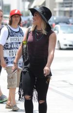 HILARY DUFF Out and About in West Hollywood 06/01/2015
