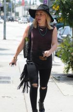 HILARY DUFF Out and About in West Hollywood 06/01/2015