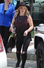 HILARY DUFF Out and About in West Hollywood 06/01/2015