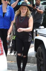 HILARY DUFF Out and About in West Hollywood 06/01/2015