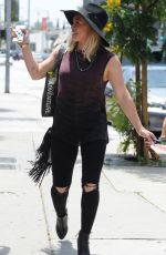 HILARY DUFF Out and About in West Hollywood 06/01/2015