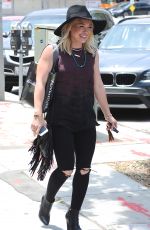 HILARY DUFF Out and About in West Hollywood 06/01/2015